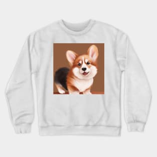 cute corgi puppy 4 Crewneck Sweatshirt